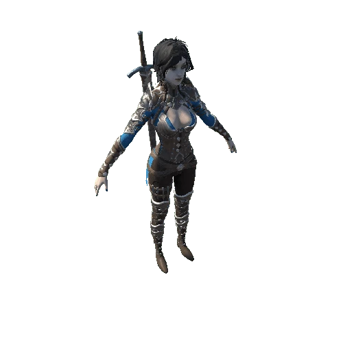 Warrior Adelina Blue skin